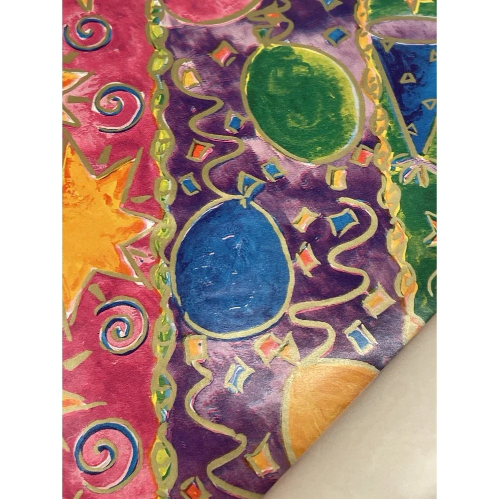 Vintage Gift Wrap Sheets 90s Y2K Retro Funky Set of 6 Open‎ Birthday Bugs Floral